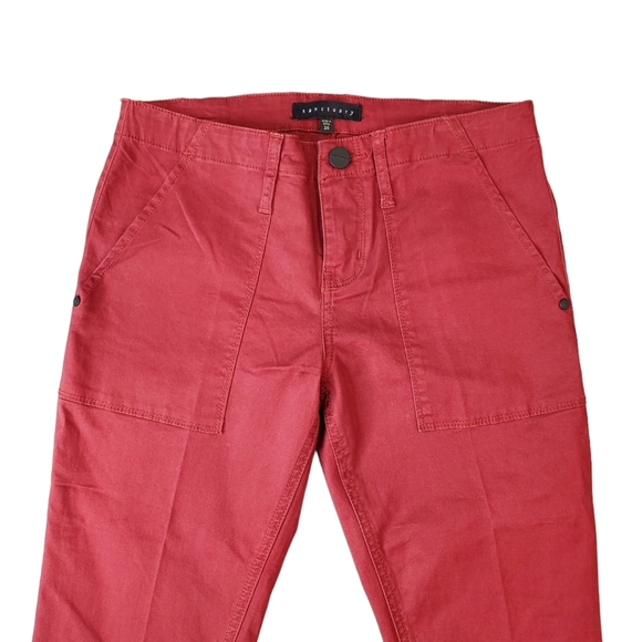Sanctuary Womens Burgundy Mid Rise Bootcut Pants Size 26 - Picture 5 of 16